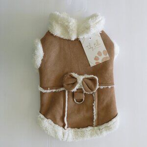 (#120) Truly Bella Pets Collection Suede Jacket Clothes